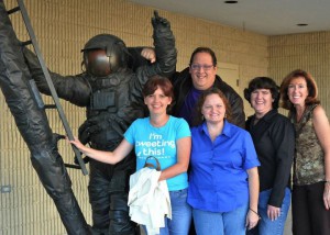 At the Cosmosphere: Mary Klabel, Jeff Pulver, Joe Cheray, Becky McCray and Leslie McLellan. Photo by Jerry Hirsch.