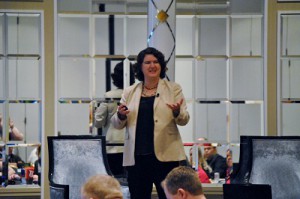 2012-03-16 Social Media Tulsa Conference 2012 - copyright Captured Charms Photography Becky McCray speaking at Social Media Tulsa Conference 2012 - copyright Captured Charms Photography