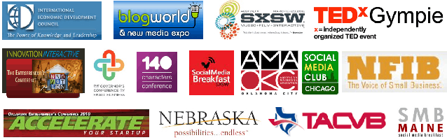Logos of prominent events