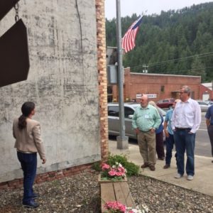 Photo by Christine Frei Becky McCray leads a group of regional leaders through downtown Kendrick, Idaho