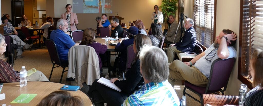 Rural speaker Becky McCray presents small town business ideas in Ada, Oklahoma.