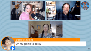Becky McCray streaming live video with Chris Brogan and Kerry O'Shea Gorgone