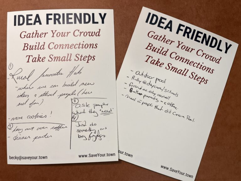 Postcards with handwritten notes, transcribed in text