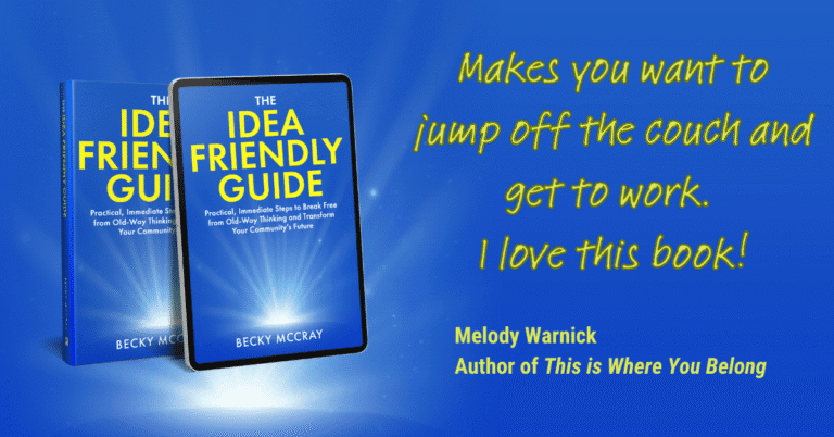 Testimonial from Melody Warnick, author of This Is Where You Belong, says, "Makes you want to jump off the couch and get to work. I love this book!"